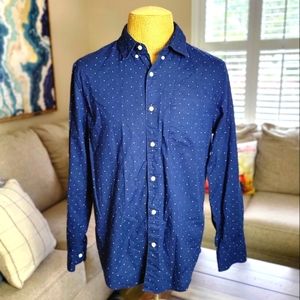 American Eagle Shirt Adult Extra Large Blue Button Up Long Sleeve Casual Men